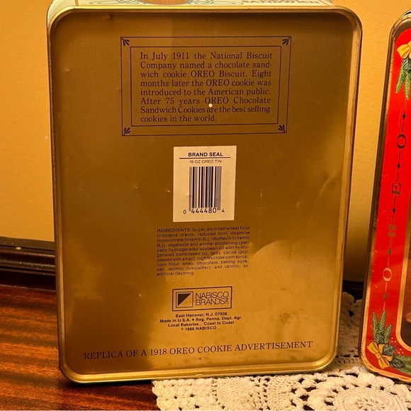 Vintage OREO Collector Cookie Tins 1986 1992 - Picture 3 of 9